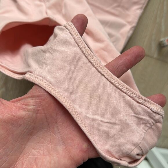 Everlane Supima Cotton Scoop Back Bodysuit Tank Top Light Pink SzS - Picture 9 of 11